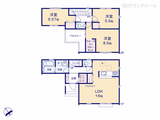 所沢市大字下安松（戸建） 間取図