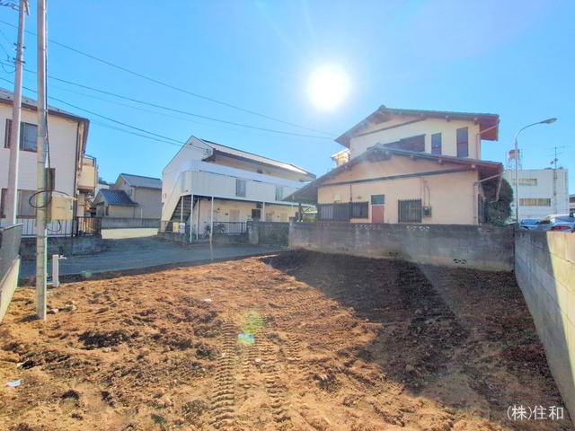 埼玉県ふじみ野市上福岡2丁目の新築戸建て更地・土地写真 2024年12月9日撮影