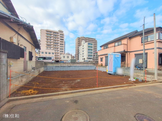 埼玉県ふじみ野市上福岡2丁目の新築戸建て更地・土地写真 2025年2月2日撮影