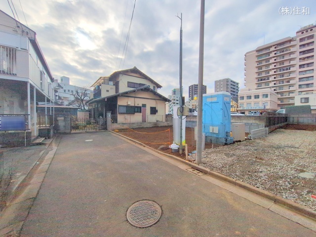 埼玉県ふじみ野市上福岡2丁目の新築戸建て更地・土地写真 2025年2月2日撮影
