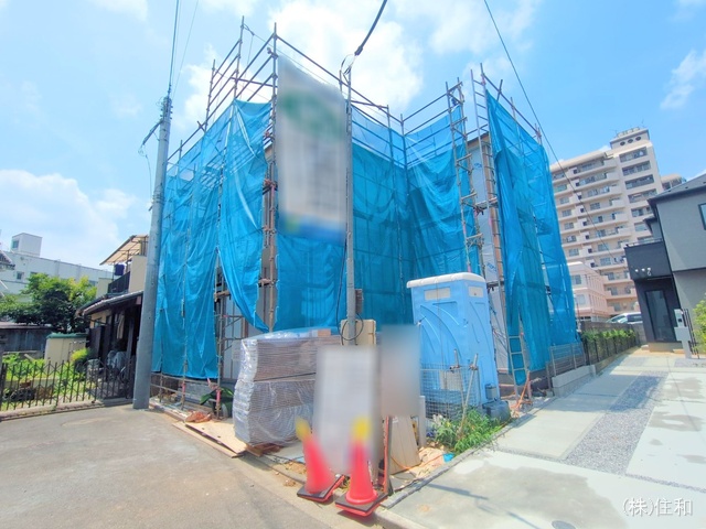 埼玉県ふじみ野市上福岡2丁目の新築戸建てシート写真 2025年7月3日撮影