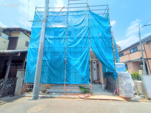 埼玉県ふじみ野市上福岡2丁目の新築戸建てシート写真 2025年7月3日撮影