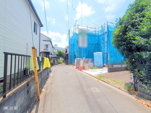 埼玉県ふじみ野市上福岡2丁目の新築戸建てシート写真 2025年7月3日撮影