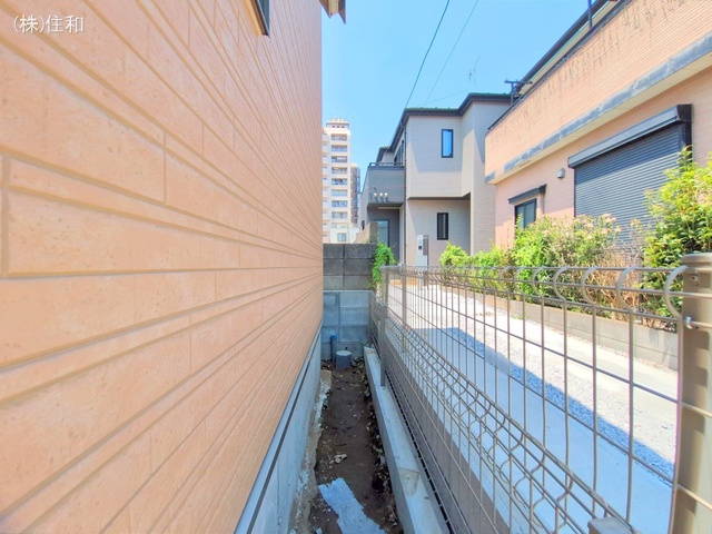 埼玉県ふじみ野市上福岡2丁目の新築戸建て外構写真 2025年7月23日撮影