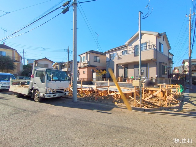 埼玉県ふじみ野市元福岡1丁目の新築戸建て基礎写真 2025年1月16日撮影