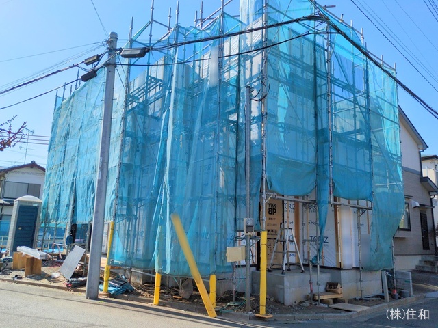 埼玉県ふじみ野市元福岡1丁目の新築戸建てシート写真 2025年3月6日撮影