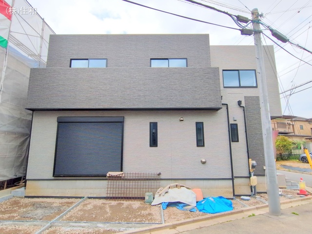 埼玉県ふじみ野市元福岡1丁目の新築戸建て外構写真 2025年4月23日撮影