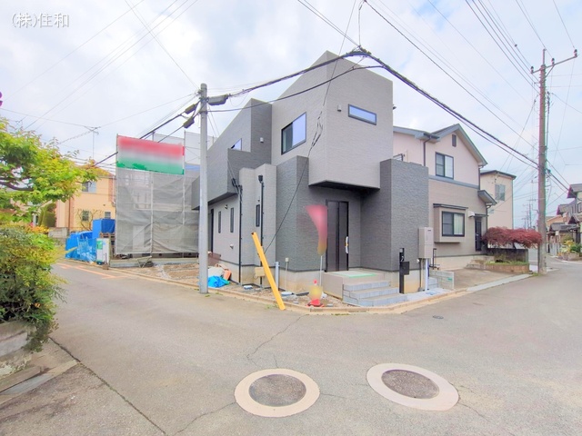 埼玉県ふじみ野市元福岡1丁目の新築戸建て外構写真 2025年4月23日撮影