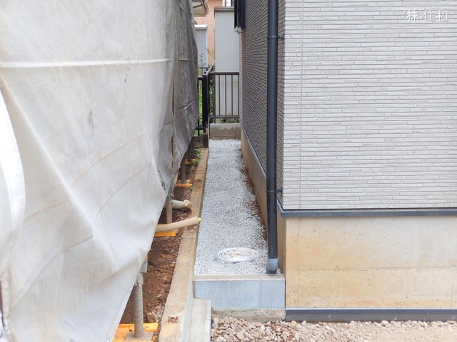 埼玉県ふじみ野市元福岡1丁目の新築戸建て外構写真 2025年4月23日撮影