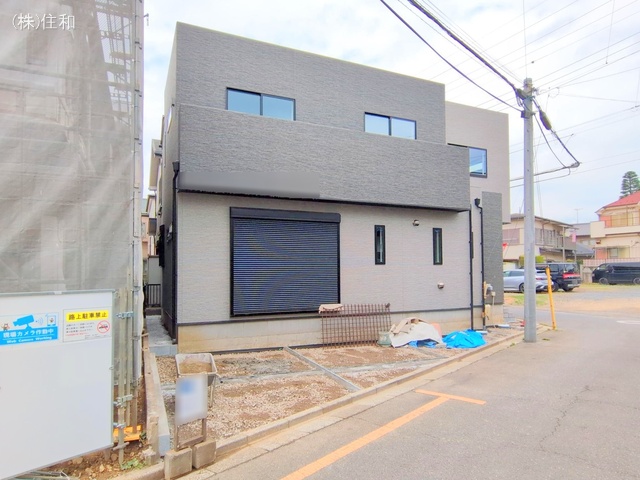 埼玉県ふじみ野市元福岡1丁目の新築戸建て外構写真 2025年4月23日撮影