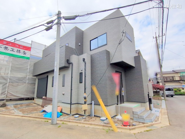 埼玉県ふじみ野市元福岡1丁目の新築戸建て外構写真 2025年4月23日撮影