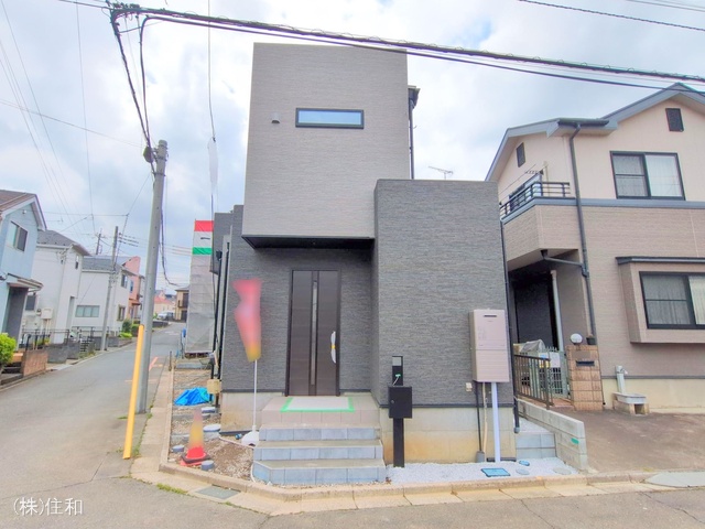 埼玉県ふじみ野市元福岡1丁目の新築戸建て外構写真 2025年4月23日撮影