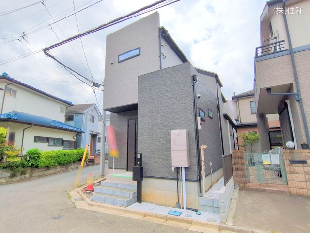 埼玉県ふじみ野市元福岡1丁目の新築戸建て外構写真 2025年4月23日撮影