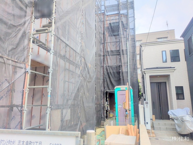 埼玉県志木市幸町2丁目の新築戸建てシート写真 2025年7月6日撮影