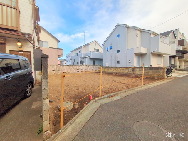 埼玉県ふじみ野市上福岡4丁目の新築戸建て更地・土地写真 2025年2月6日撮影