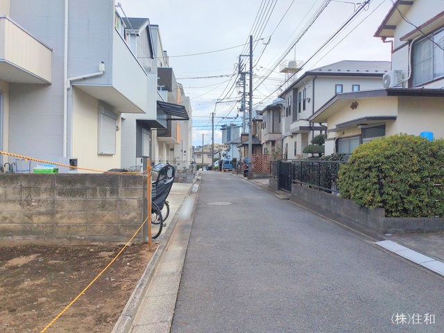 埼玉県ふじみ野市上福岡4丁目の新築戸建て更地・土地写真 2025年2月6日撮影