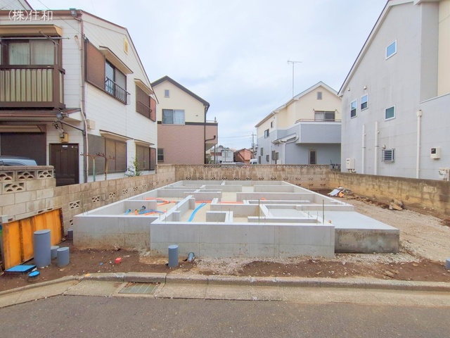埼玉県ふじみ野市上福岡4丁目の新築戸建て基礎写真 2025年3月30日撮影
