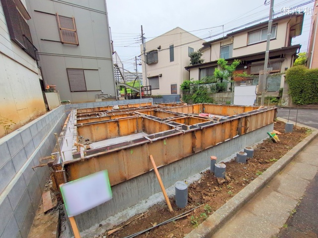 埼玉県志木市柏町6丁目の新築戸建て基礎写真 2025年4月24日撮影