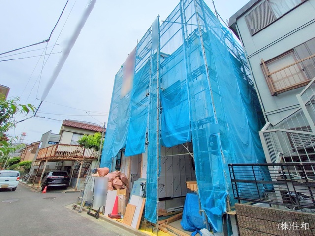 埼玉県志木市柏町6丁目の新築戸建てシート写真 2025年5月26日撮影