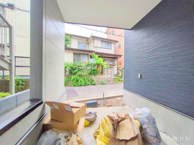 埼玉県志木市柏町6丁目の新築戸建て外構写真 2025年6月25日撮影