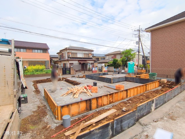 埼玉県ふじみ野市上ノ原1丁目の新築戸建て基礎写真 2025年4月23日撮影