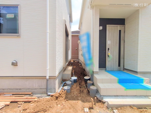 埼玉県ふじみ野市上ノ原1丁目の新築戸建て外構写真 2025年7月3日撮影