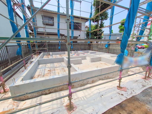 埼玉県志木市柏町5丁目の新築戸建て基礎写真 2025年5月20日撮影