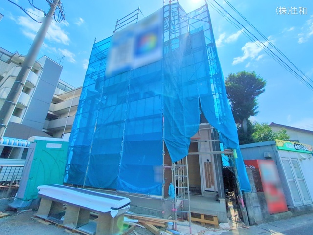 埼玉県志木市柏町5丁目の新築戸建てシート写真 2025年6月18日撮影