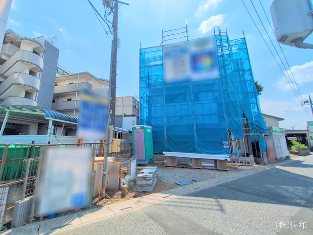 埼玉県志木市柏町5丁目の新築戸建てシート写真 2025年6月18日撮影