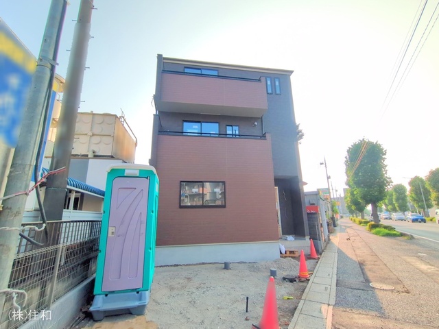 埼玉県志木市柏町5丁目の新築戸建て外構写真 2025年7月8日撮影