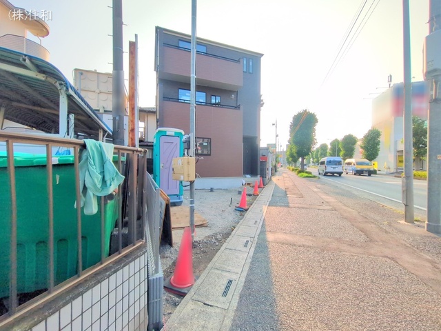 埼玉県志木市柏町5丁目の新築戸建て外構写真 2025年7月8日撮影