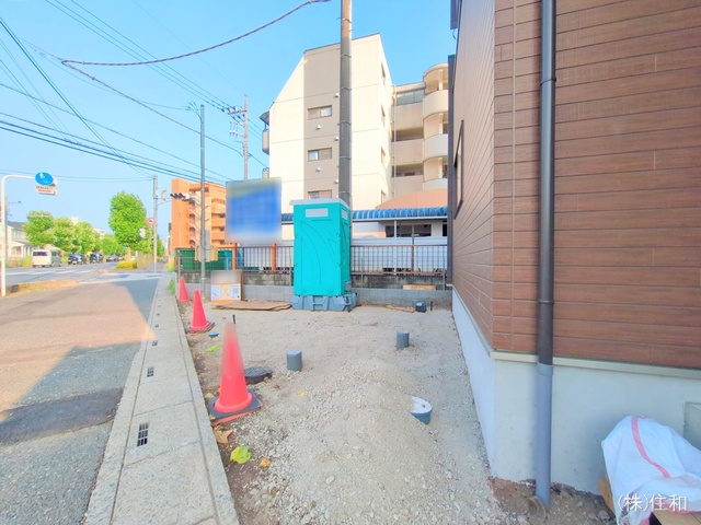 埼玉県志木市柏町5丁目の新築戸建て外構写真 2025年7月8日撮影