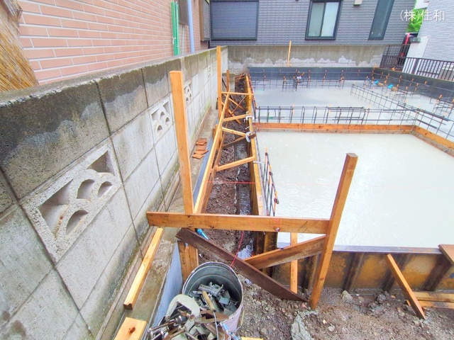 埼玉県志木市本町2丁目の新築戸建て基礎写真 2025年5月5日撮影