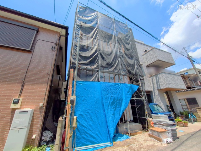 埼玉県志木市本町2丁目の新築戸建てシート写真 2025年6月26日撮影
