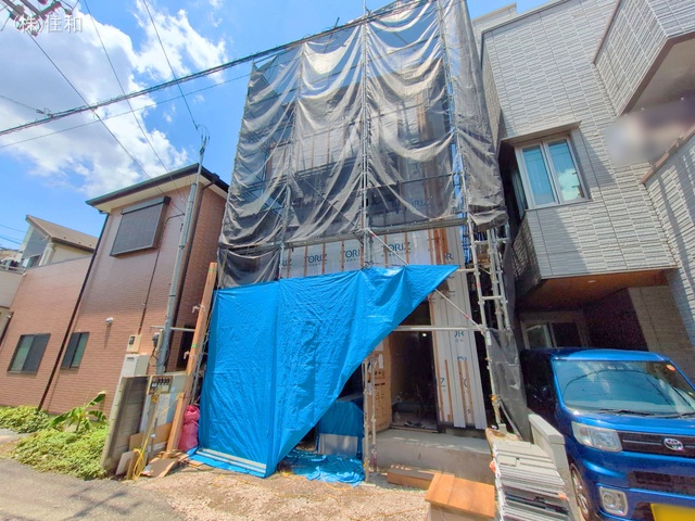 埼玉県志木市本町2丁目の新築戸建てシート写真 2025年6月26日撮影