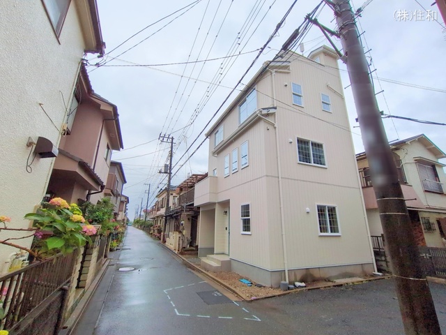 埼玉県入間郡三芳町大字北永井の新築戸建て外構写真 2025年5月29日撮影