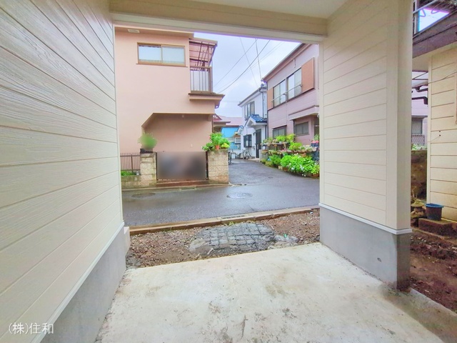 埼玉県入間郡三芳町大字北永井の新築戸建て外構写真 2025年5月29日撮影