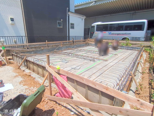埼玉県入間郡三芳町大字藤久保の新築戸建て基礎写真 2025年6月18日撮影