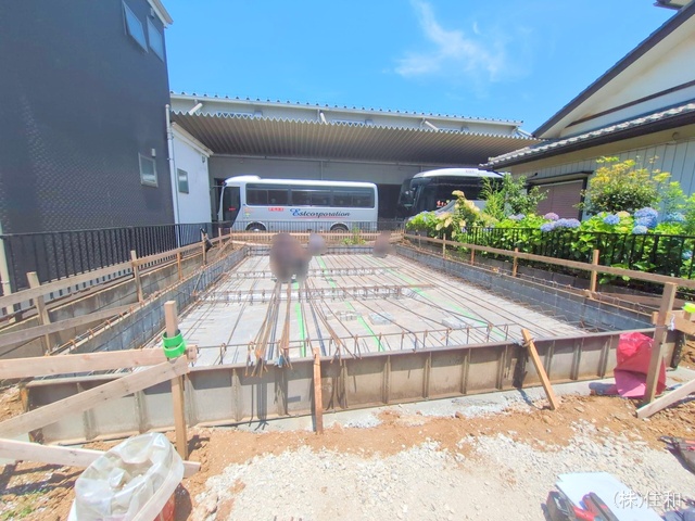 埼玉県入間郡三芳町大字藤久保の新築戸建て基礎写真 2025年6月18日撮影