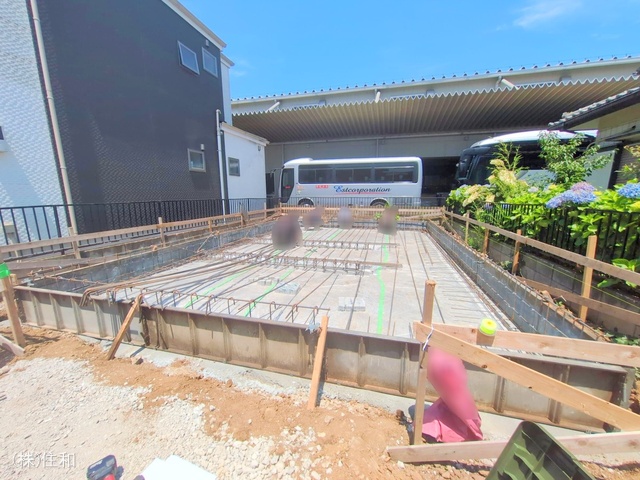 埼玉県入間郡三芳町大字藤久保の新築戸建て基礎写真 2025年6月18日撮影