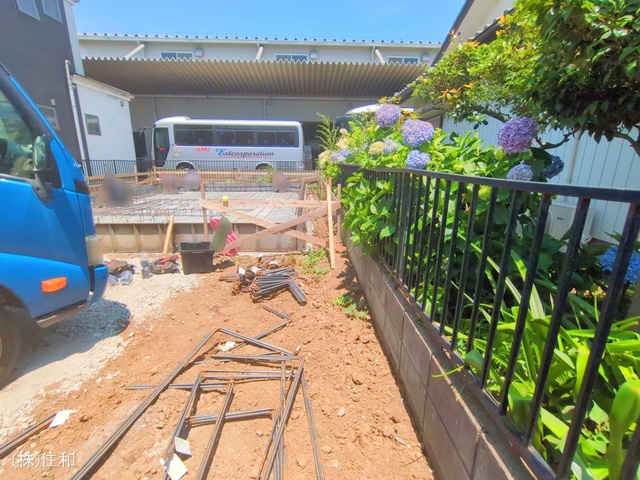 埼玉県入間郡三芳町大字藤久保の新築戸建て基礎写真 2025年6月18日撮影