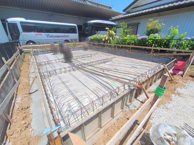 埼玉県入間郡三芳町大字藤久保の新築戸建て基礎写真 2025年6月18日撮影
