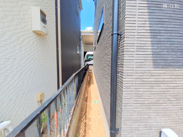 埼玉県入間郡三芳町大字藤久保の新築戸建て外構写真 2025年9月1日撮影