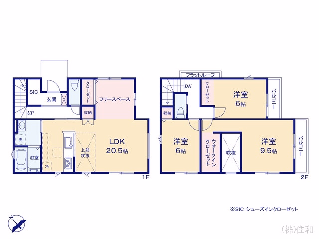 ふじみ野市元福岡1丁目(戸建)01 間取図