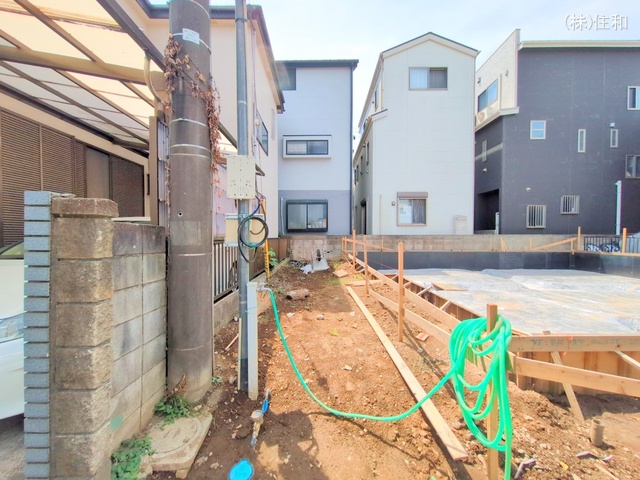埼玉県入間郡三芳町大字藤久保の新築戸建て基礎写真 2025年8月17日撮影