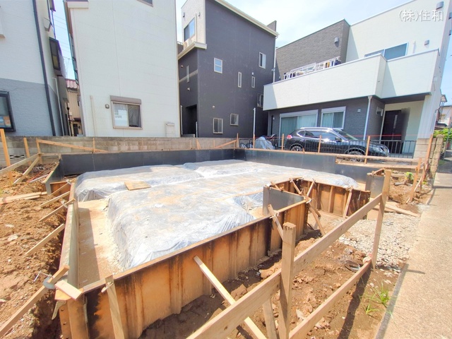 埼玉県入間郡三芳町大字藤久保の新築戸建て基礎写真 2025年8月17日撮影