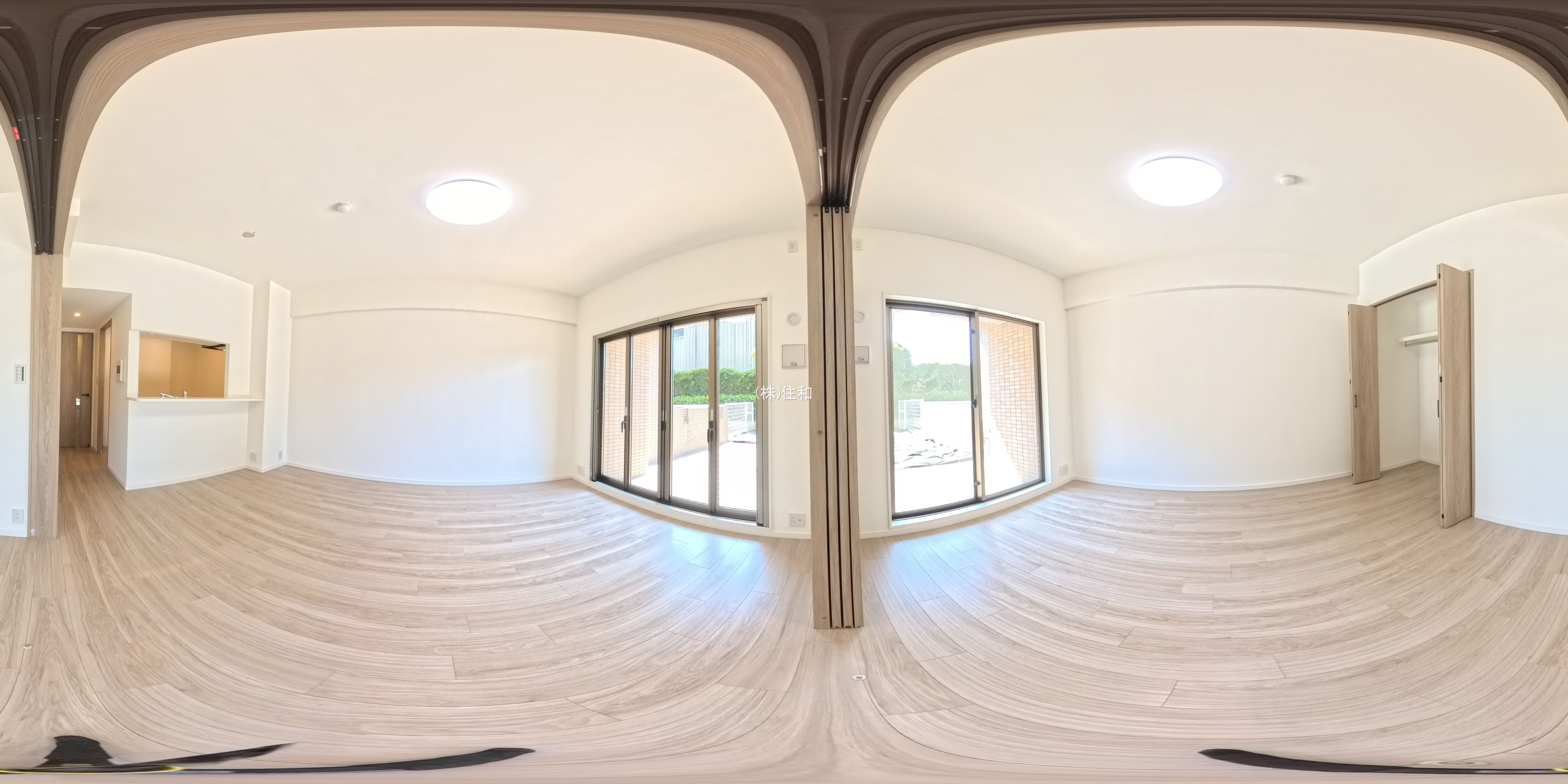 埼玉県朝霞市三原１丁目のマンション『ベルポート朝霞台参番館』パノラマ（リビング）写真 2025年9月16日撮影