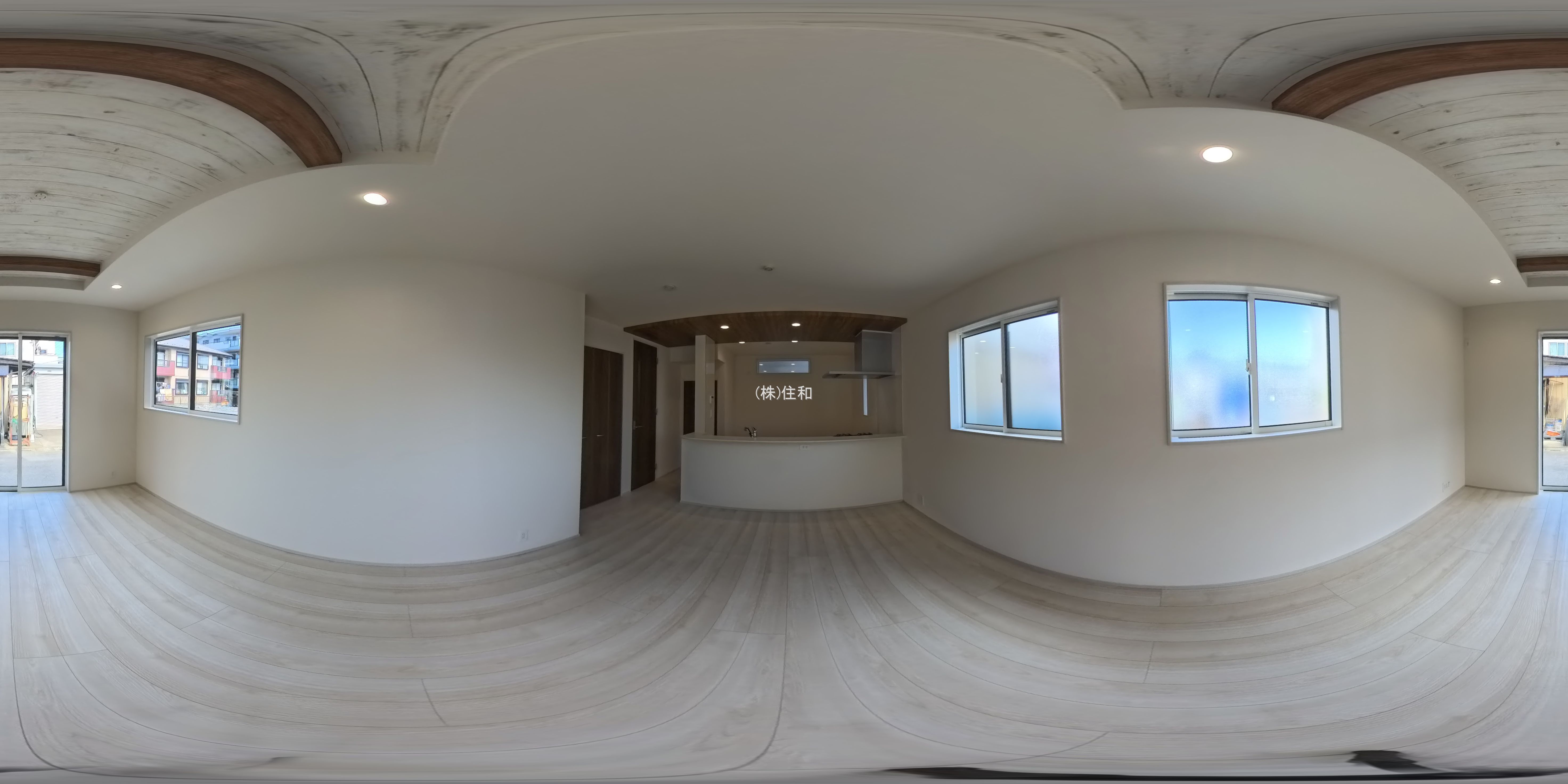 埼玉県ふじみ野市西１丁目の新築戸建てパノラマ（リビング）写真 2025年10月1日撮影