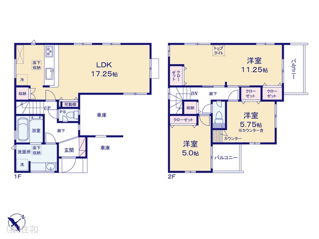 埼玉県ふじみ野市西1丁目の新築戸建て 3LDK間取図 ※図面と異なる場合は現況を優先