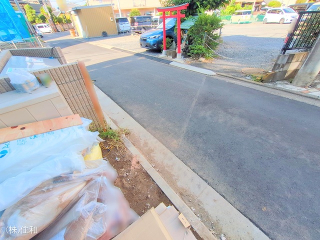 埼玉県志木市本町3丁目の新築戸建てシート写真 2025年9月25日撮影